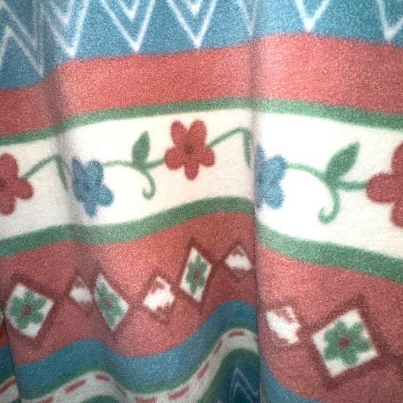 Vintage Alfred Dunner Nautical full zip Coastal Grandma style Plushy Fleece XXL - Picture 9 of 9